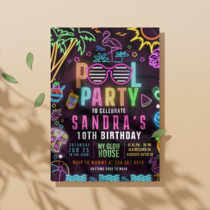 Invitation modifiable pour une fête au bord de la 