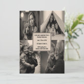 Invitation modifiable pour une fête avec quatre ph (Debout devant)