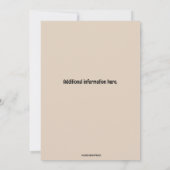 Invitation modifiable pour une fête avec quatre ph (Dos)