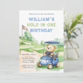 Invitation modifiable pour une fête de golf pour e (Debout devant)