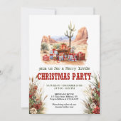 Invitation modifiable pour une fête de Noël countr (Devant)