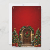 Invitation modifiable pour une fête de Noël joyeus (Dos)