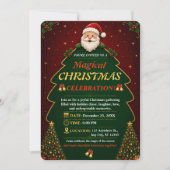 Invitation modifiable pour une fête de Noël joyeus (Devant)