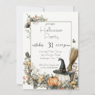 Invitation modifiable pour une fête d'Halloween