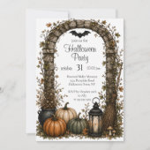Invitation modifiable pour une fête d'Halloween (Devant)