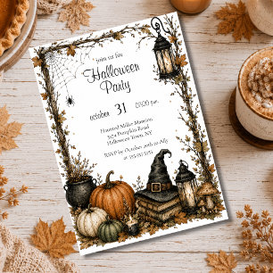 Invitation modifiable pour une fête d'Halloween