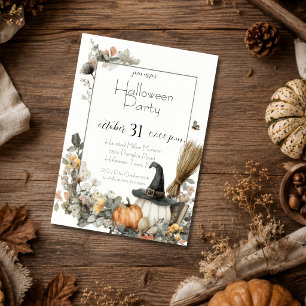 Invitation modifiable pour une fête d'Halloween