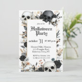 Invitation modifiable pour une fête d'Halloween (Debout devant)