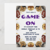 Invitation modifiable pour une soirée de visionnem (Devant / Derrière)