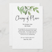 Invitation Modification de la date des événements (Devant / Derrière)