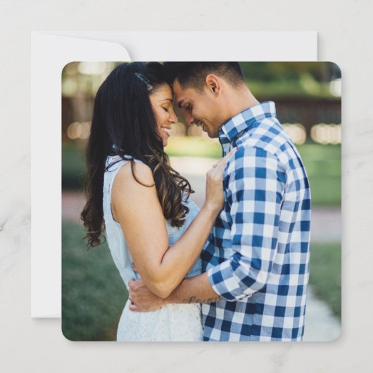 Invitation Modification des plans Replanifier le Mariage phot (Dos)