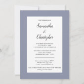 Invitation Modifié Le Mariage Photo Vertical Date (Dos)