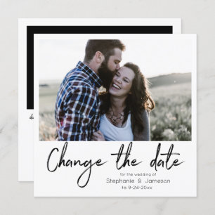 Invitation Modifier la date de la typographie instantanée dét