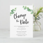 Invitation Modifier la date de report de l'eucalyptus annulé (Debout devant)