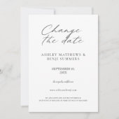 Invitation Modifier la date en blanc (Devant)