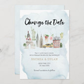 Invitation Modifier la date Mariage de l'invitation de New Yo (Devant / Derrière)