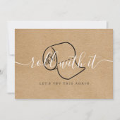 Invitation Modifier la date reportée Annulé Rustic Boho (Devant)
