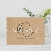 Invitation Modifier la date reportée Annulé Rustic Boho (Debout devant)