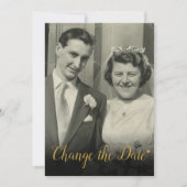 Invitation Modifier la photo de l'anniversaire du Mariage de  (Devant)