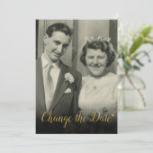 Invitation Modifier la photo de l'anniversaire du Mariage de  (Debout devant)