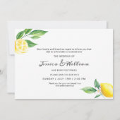 Invitation Modifier le Mariage reporté Date Lemons Greenery (Dos)