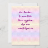 Invitation Modifier le nom d'âge Mermaid Anniversaire Fête Pe (Dos)