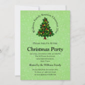 Invitation Modifier le nom Texte correspondant Arbre de Noël (Devant)