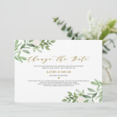 Invitation Modifier le report Mariage de date de verdure (Debout devant)