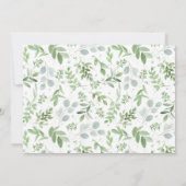 Invitation Modifier le report Mariage de date de verdure (Dos)