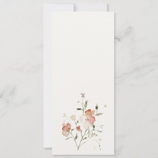 Invitation Moelleux Pastel Blush Meadow Aquarelle Mariage Flo (Dos)
