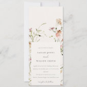Invitation Moelleux Pastel Blush Meadow Aquarelle Mariage Flo (Devant)