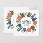 Invitation Mois de l'histoire des femmes (Devant / Derrière)
