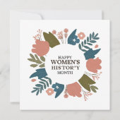 Invitation Mois de l'histoire des femmes (Dos)