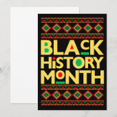 Invitation Mois de l'histoire des Noirs (Devant / Derrière)
