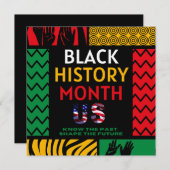 Invitation Mois de l'histoire des Noirs (Devant / Derrière)