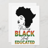 Invitation Mois de l'histoire des Noirs Plutôt Noir et instru (Devant / Derrière)