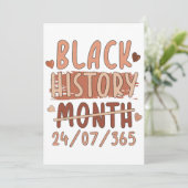 Invitation Mois de l'histoire noire Afro Melanin Femmes noire (Debout devant)