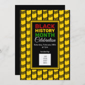 Invitation Mois de l'histoire noire AJOUTER PHOTO LOGO (Devant / Derrière)