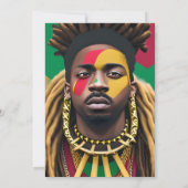 Invitation Mois de l'histoire noire Melanin King Bruh Bro Bro (Dos)