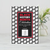 Invitation Mois de l'histoire noire moderne AJOUTER LOGO PHOT (Debout devant)