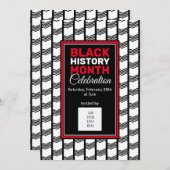 Invitation Mois de l'histoire noire moderne AJOUTER LOGO PHOT (Devant / Derrière)