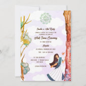 Invitation Moitié Saree Ritu Kala Samskara Papillon (Devant)