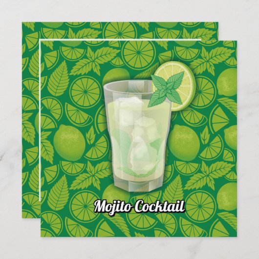 Invitation Mojito (Devant / Derrière)