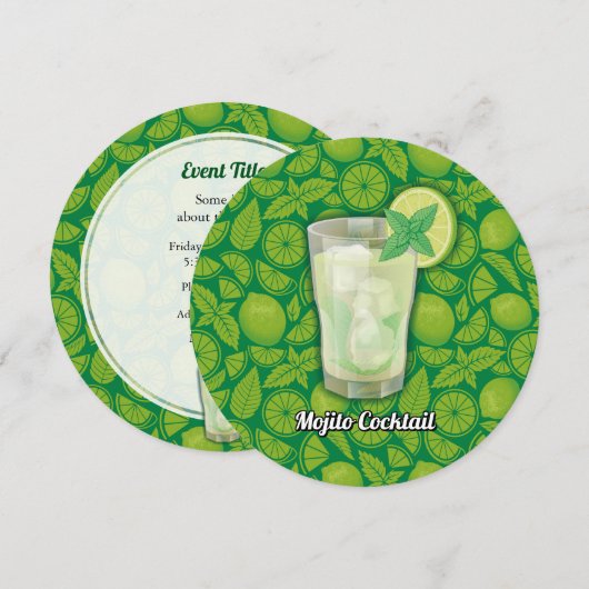 Invitation Mojito (Devant / Derrière)