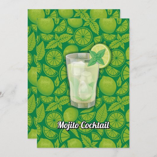Invitation Mojito (Devant / Derrière)