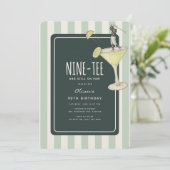 Invitation Mojito Thème Golf pour 90e Anniversaire (Debout devant)