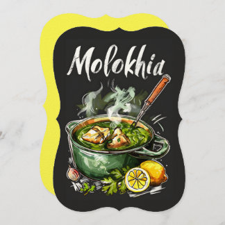 Invitation Molokhia Healthy Food cherchée dans la langue arab