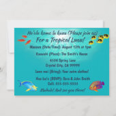 Invitation Molokini Cove Hawaiian Tropical Fish Sea Turtle (Dos)
