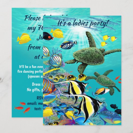 Invitation Molokini (Jana) (Devant / Derrière)