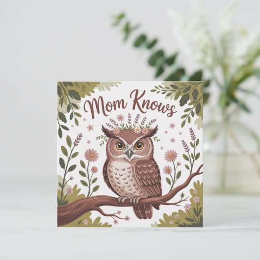 Invitation Mom Knows (Debout devant)